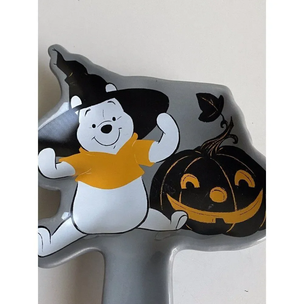 Disney Winnie the Pooh Halloween Witches Hat Pumpkin Jack O Lantern‎ Spoon Rest